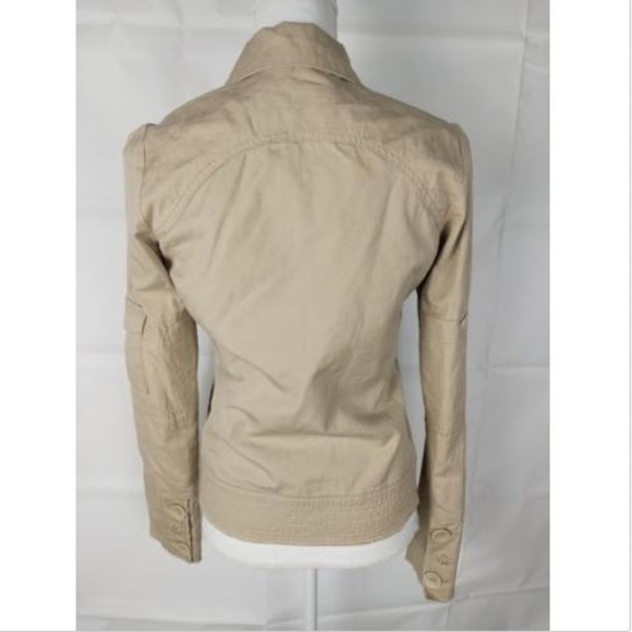 DC Jacket Sz S Beige Military Style Women's - Picture 4 of 8